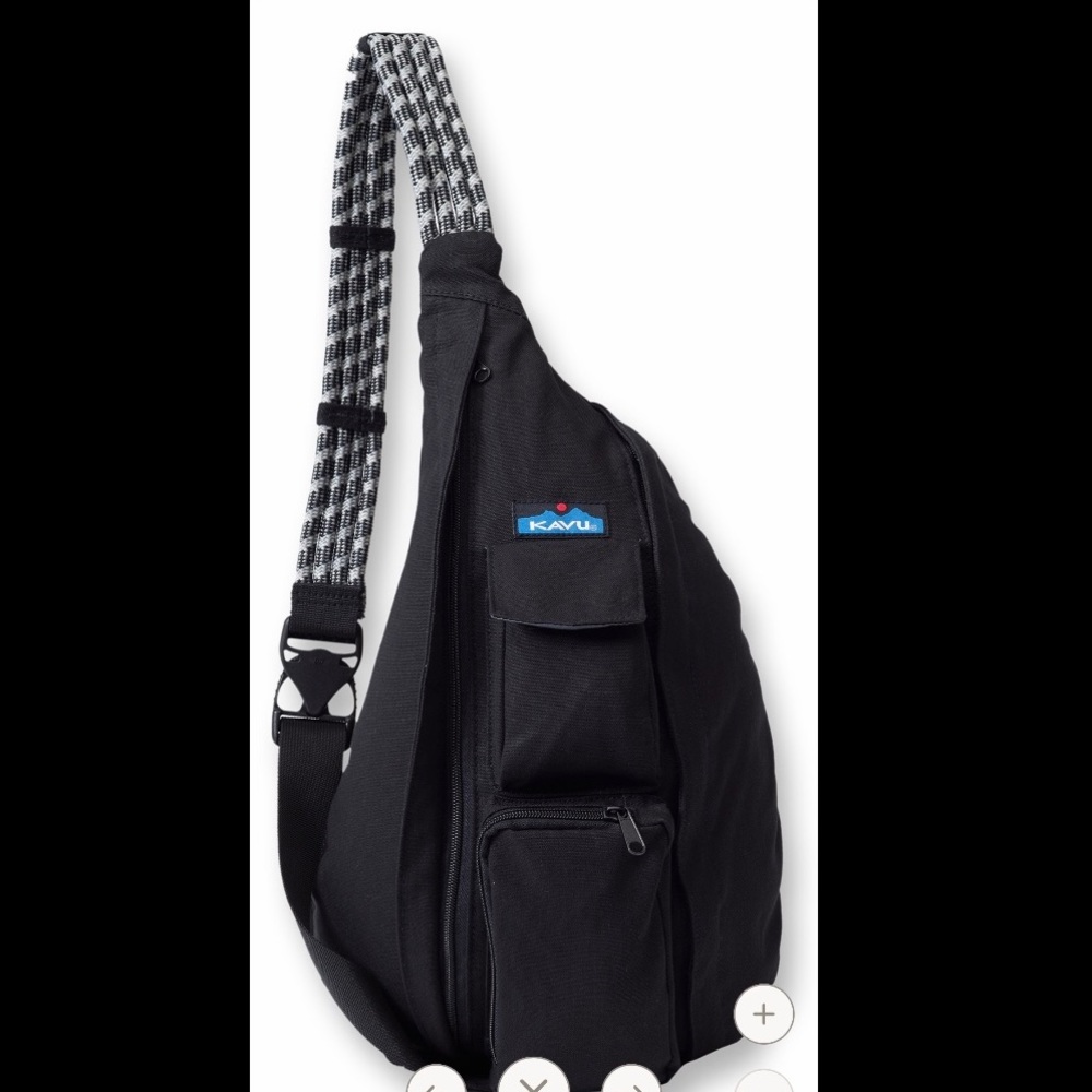 Kavu black crossbody backpack